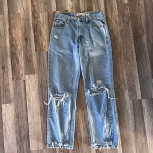 Levi's 550 Relaxed Fit Jeans Mens W30 L32 Light Wash Blue Denim Pants